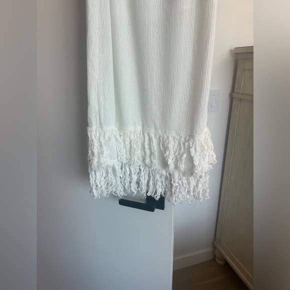 New women’s maxi/midi dress white one should M fringe, vacation, boutique SHEIN - Picture 4 of 7